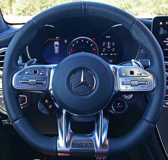 Steering Wheel Cover for Mercedes W177 C190 W205 C118 W213 W463 H247 X247 W167 W222 Cover My Wheel