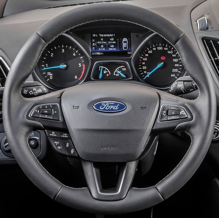 Steering Wheel Cover for Ford Focus Kuga C-MAX Ecosport Cover My Wheel