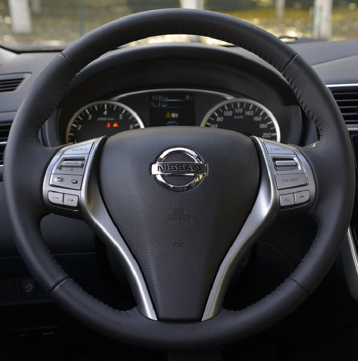 Steering Wheel Cover for Nissan Qashqai X-Trail Altima Sentra Teana Tiida Navara Pulsar 2013–2020 Cover My Wheel