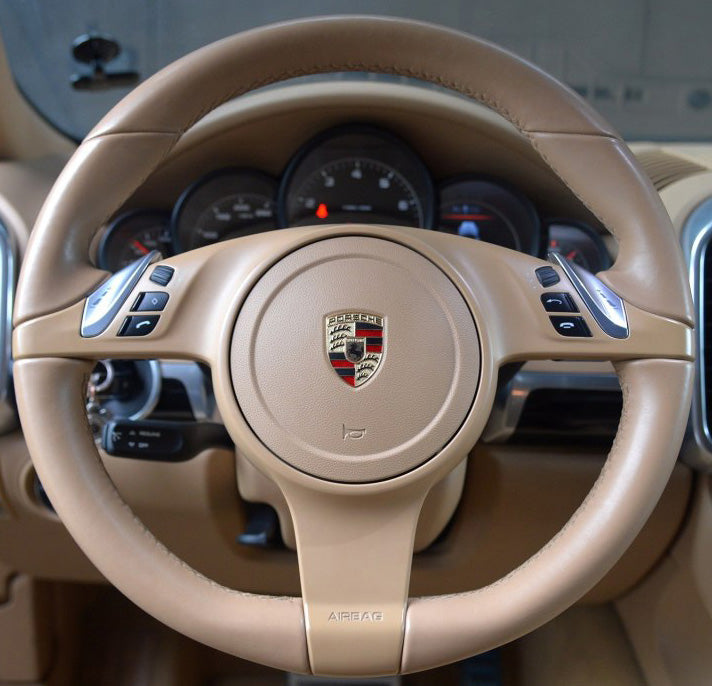 Steering Wheel Cover for Porsche 911 981 Cayenne Panamera 2009-2016 Cover My Wheel