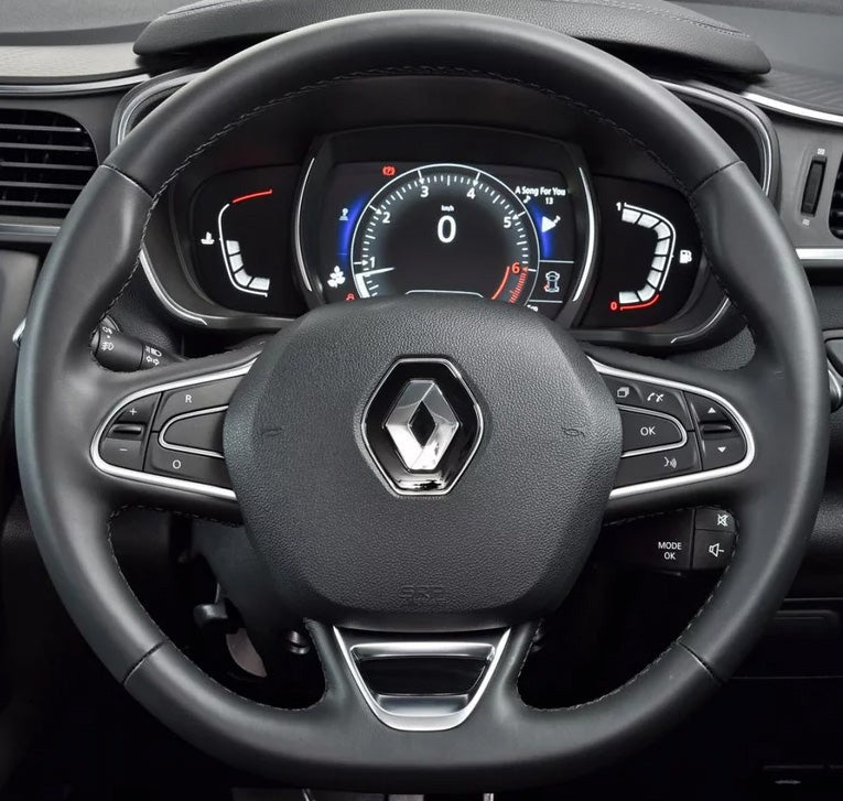 Steering Wheel Cover for Renault Mégane IV Scénic IV Grand Scénic Kadjar Koleos Talisman Espace • Renault Samsung QM6 SM6 2015–2020 Cover My Wheel