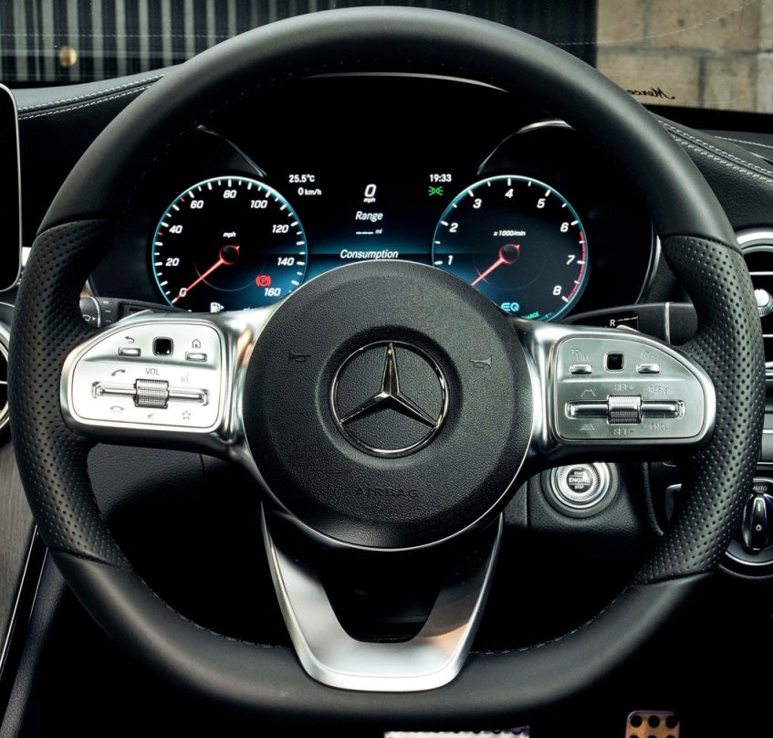 Steering Wheel Cover for Mercedes W177 W205 C118 C257 W213 X243 W463 H247 W222 X253 Cover My Wheel