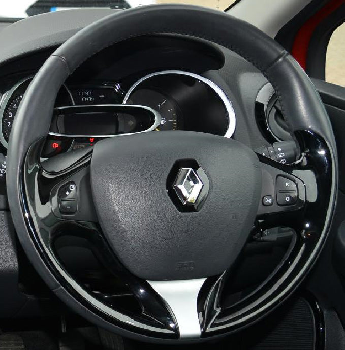 Steering Wheel Cover for Renault Clio IV / Captur 2012–2016 Samsung QM3 2013–2015 Cover My Wheel