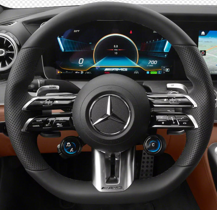 Steering Wheel Cover for Mercedes W212 W213 V297 R232 C257 C190 Cover My Wheel