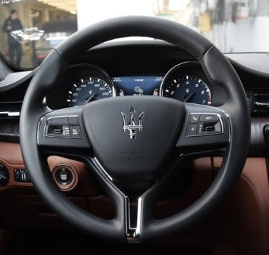 Steering Wheel Cover for Maserati Levante 2014-2018 Ghibli 2014-2018 Quattroporte 2014-2018 Cover My Wheel