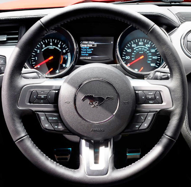 Steering Wheel Cover for Ford Mustang 2015-2020 Cover My Wheel