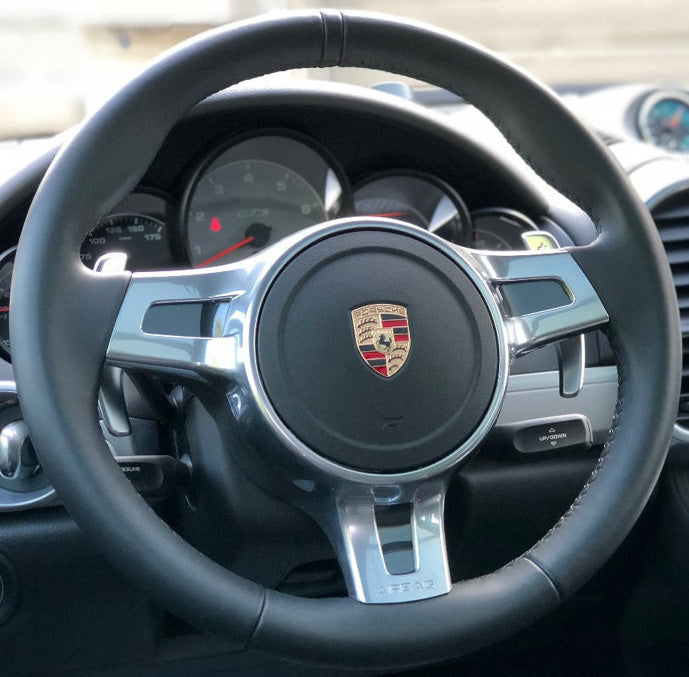 Steering Wheel Cover for Porsche 911 981 Cayenne Panamera 2009-2016 Cover My Wheel