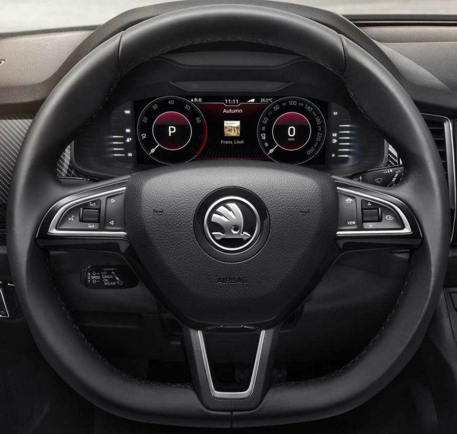 Steering Wheel Cover for Skoda Octavia Fabia Superb Citigo Kodiaq Scala 2015–2019 Cover My Wheel