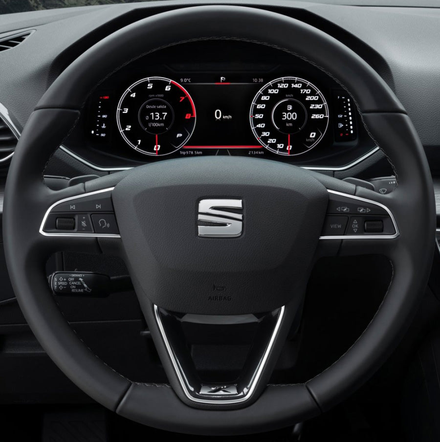 Steering Wheel Cover for SEAT Leon Ibiza Toledo Alhambra Arona Ateca Tarraco 2013–2020 Cover My Wheel