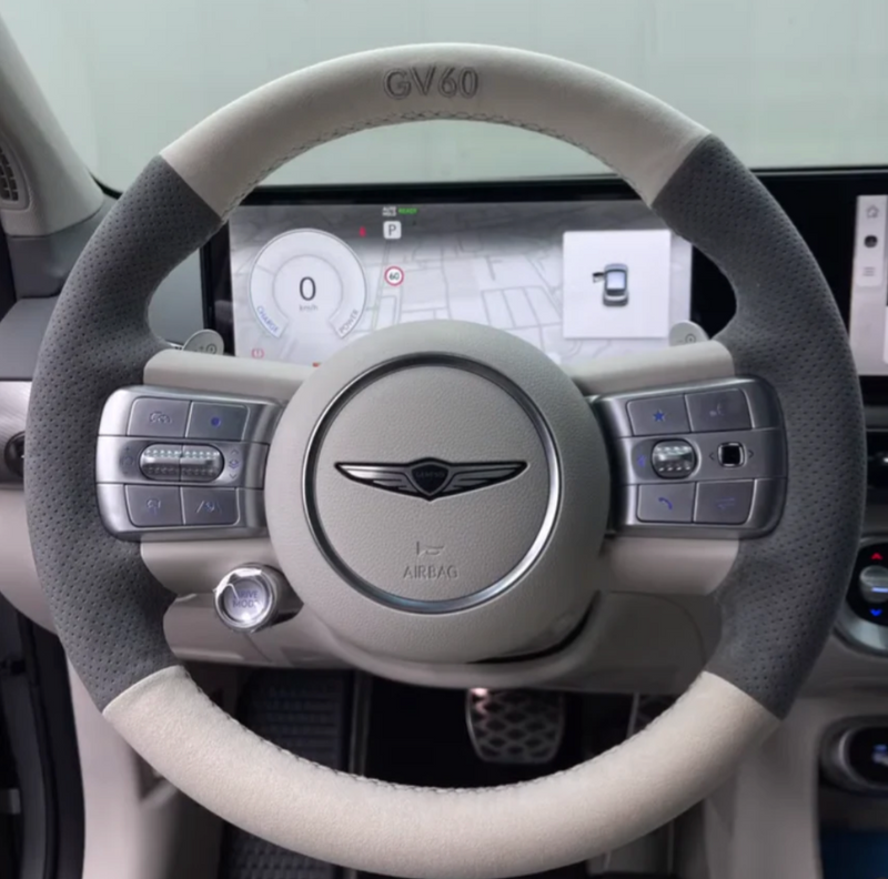 Steering Wheel Cover for Genesis GV60 2023-2025 Cover My Wheel